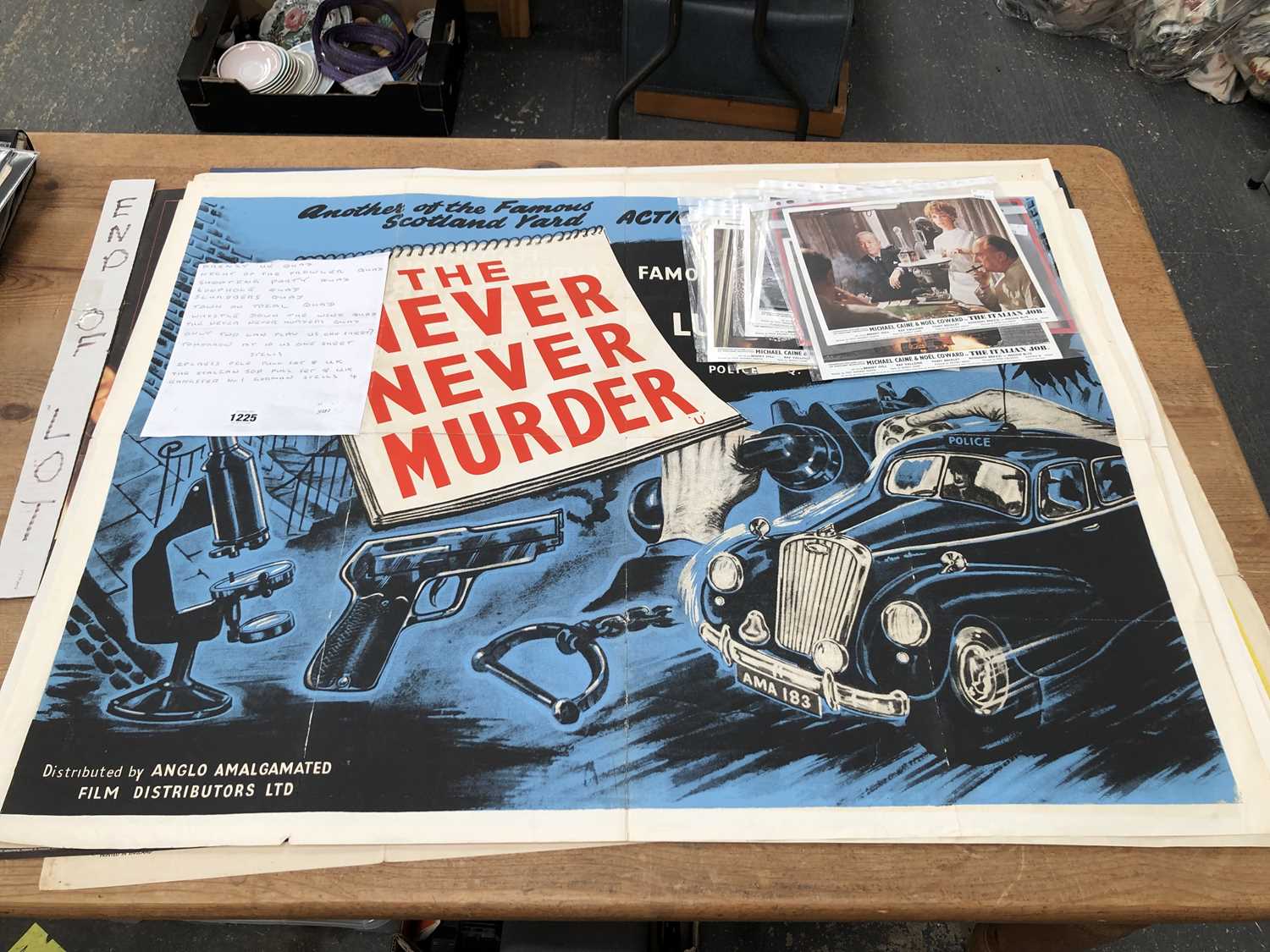 Lot 1225 - A good collection of vintage film posters,...