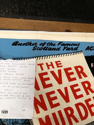 Lot 1225 - A good collection of vintage film posters,...
