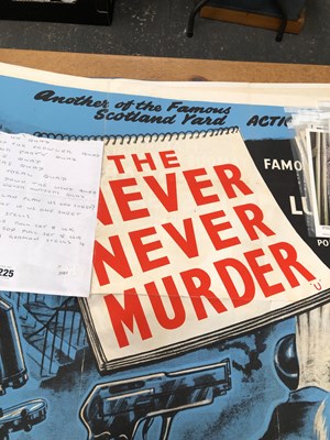 Lot 1225 - A good collection of vintage film posters,...