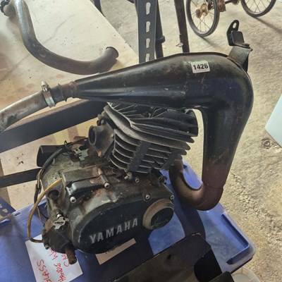 Lot 1426 - A Yamaha 2-stroke engine and exhaust.