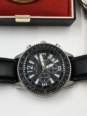 Lot 1053 - Two Rotary chronograph wristwatches, a further...