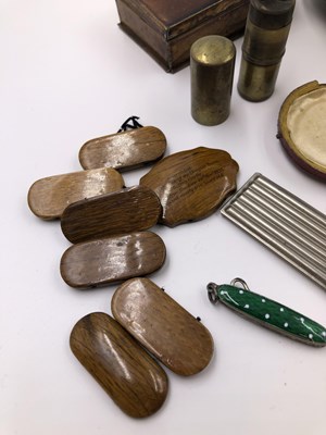 Lot 1022 - An Avery & Son folding brass postal weight pin...