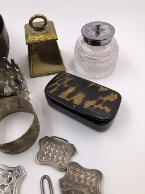 Lot 1022 - An Avery & Son folding brass postal weight pin...