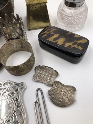 Lot 1022 - An Avery & Son folding brass postal weight pin...