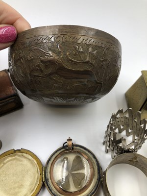 Lot 1022 - An Avery & Son folding brass postal weight pin...
