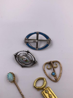 Lot 1025 - Two Charles Horner silver and enamelled...