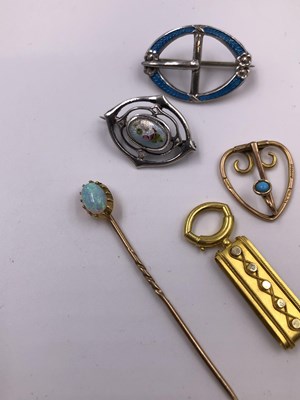 Lot 1025 - Two Charles Horner silver and enamelled...