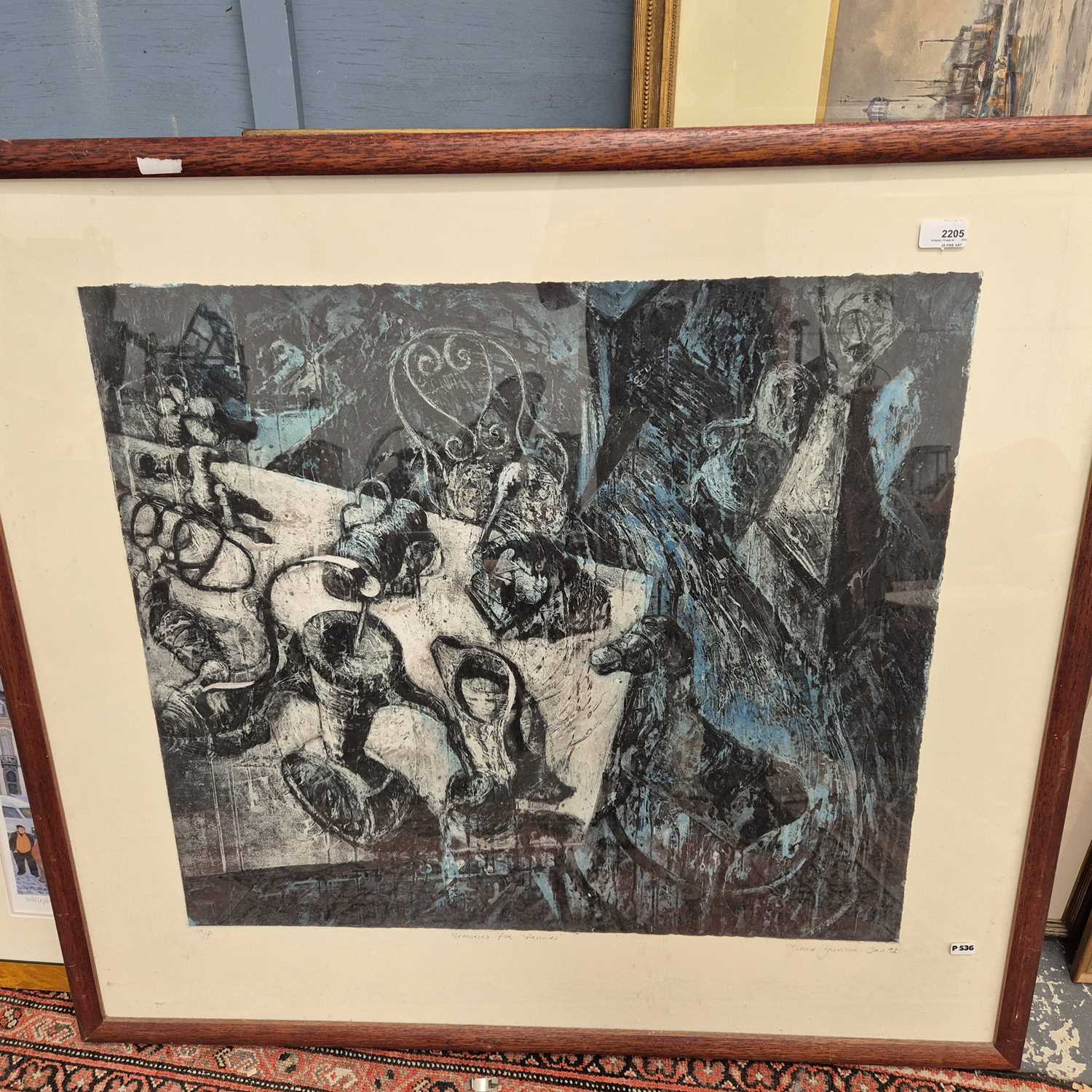 Lot 2205 - A large artist proof colour print titled...