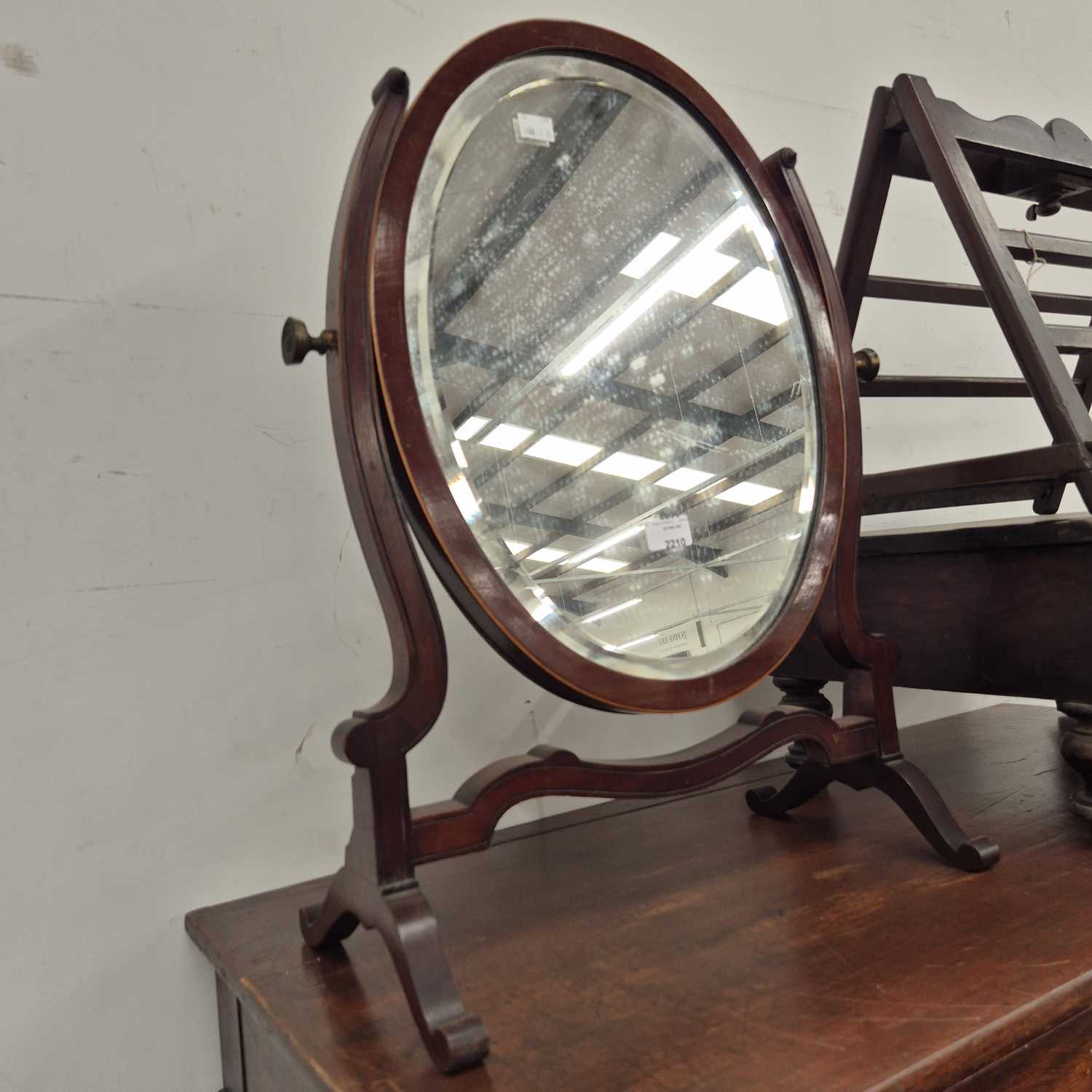 Lot 2210 - A 19th century small oval boxstrung mahogany...