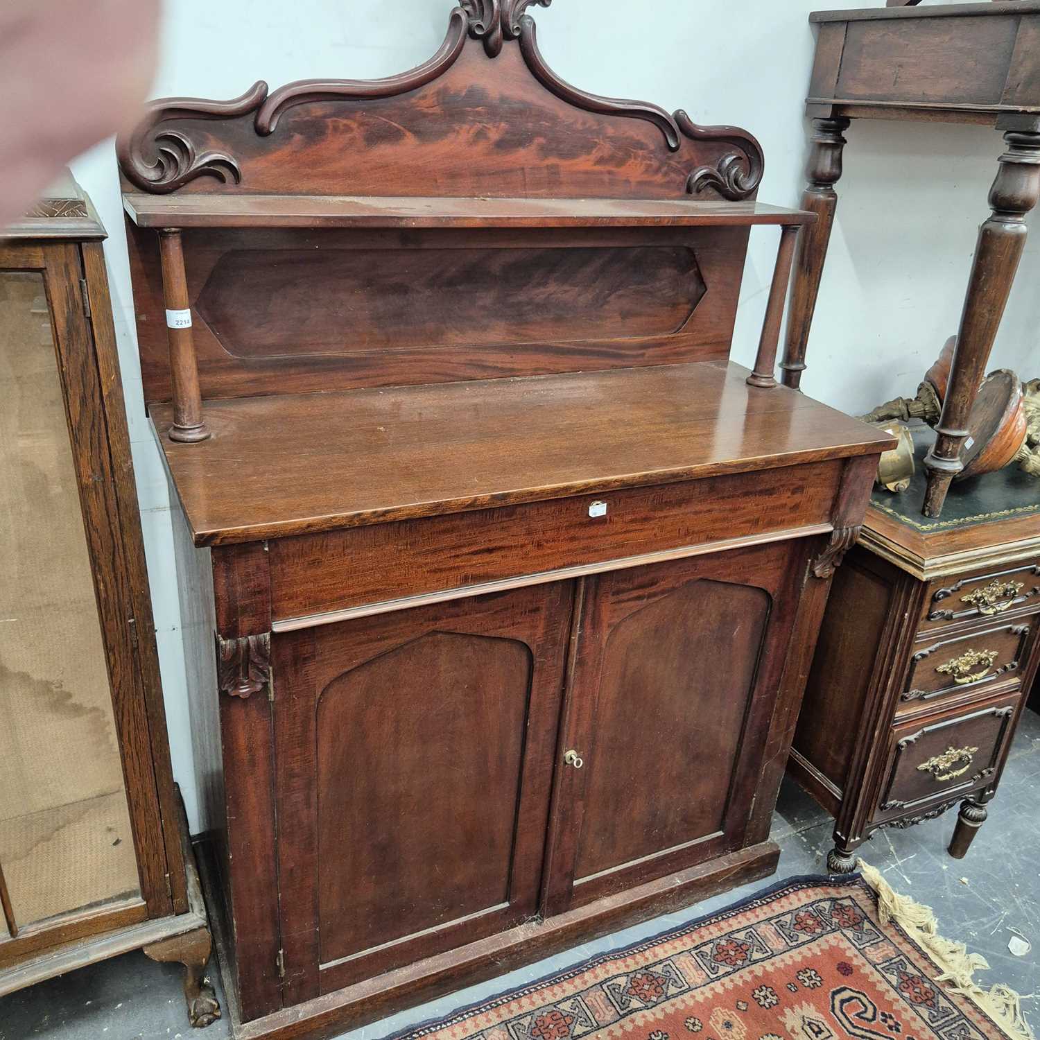 Lot 2214 - An early Victorian mahogany Chiffonier with...