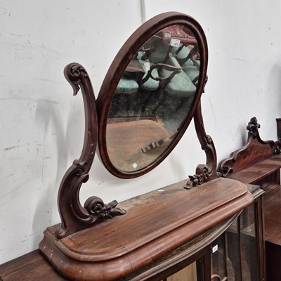 Lot 2215 - A Victorian swing dressing table mirror with...