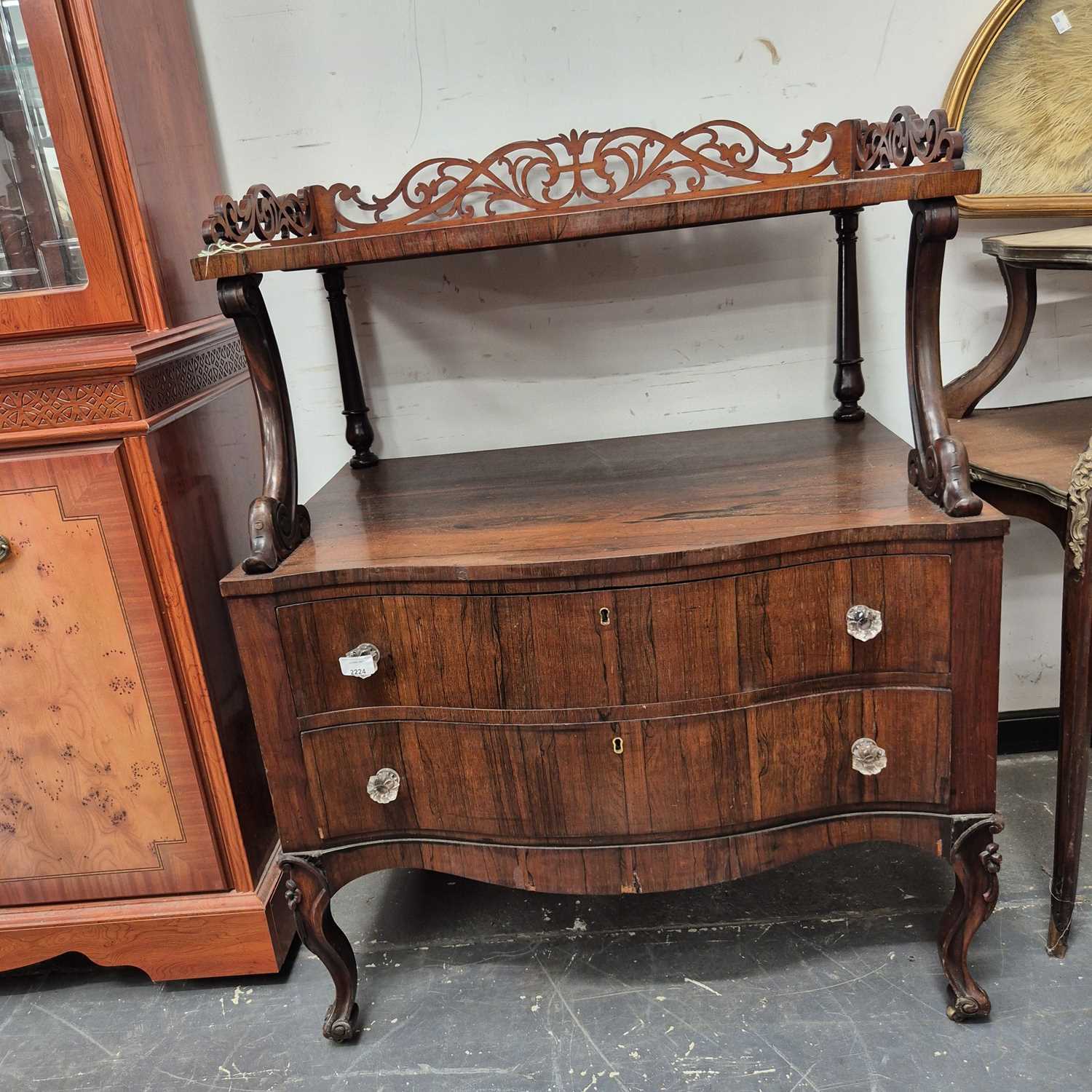 Lot 2224 - An early 19th- century rosewood serving...