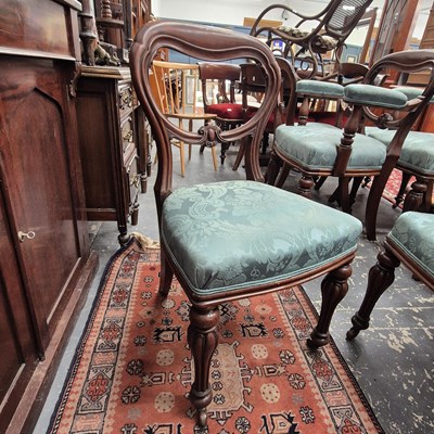 Lot 2229 - A set of eight Victorian mahogany Balloon back...
