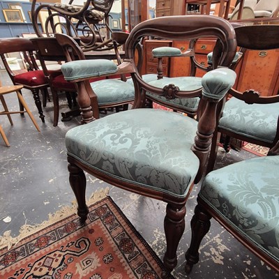 Lot 2229 - A set of eight Victorian mahogany Balloon back...