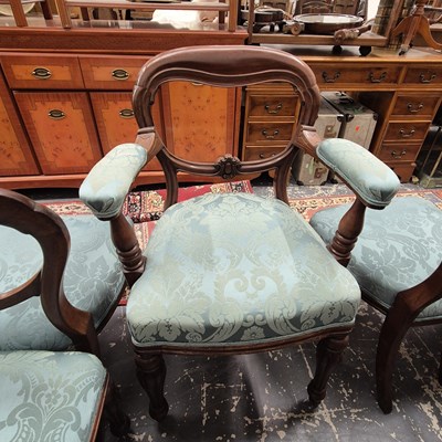 Lot 2229 - A set of eight Victorian mahogany Balloon back...