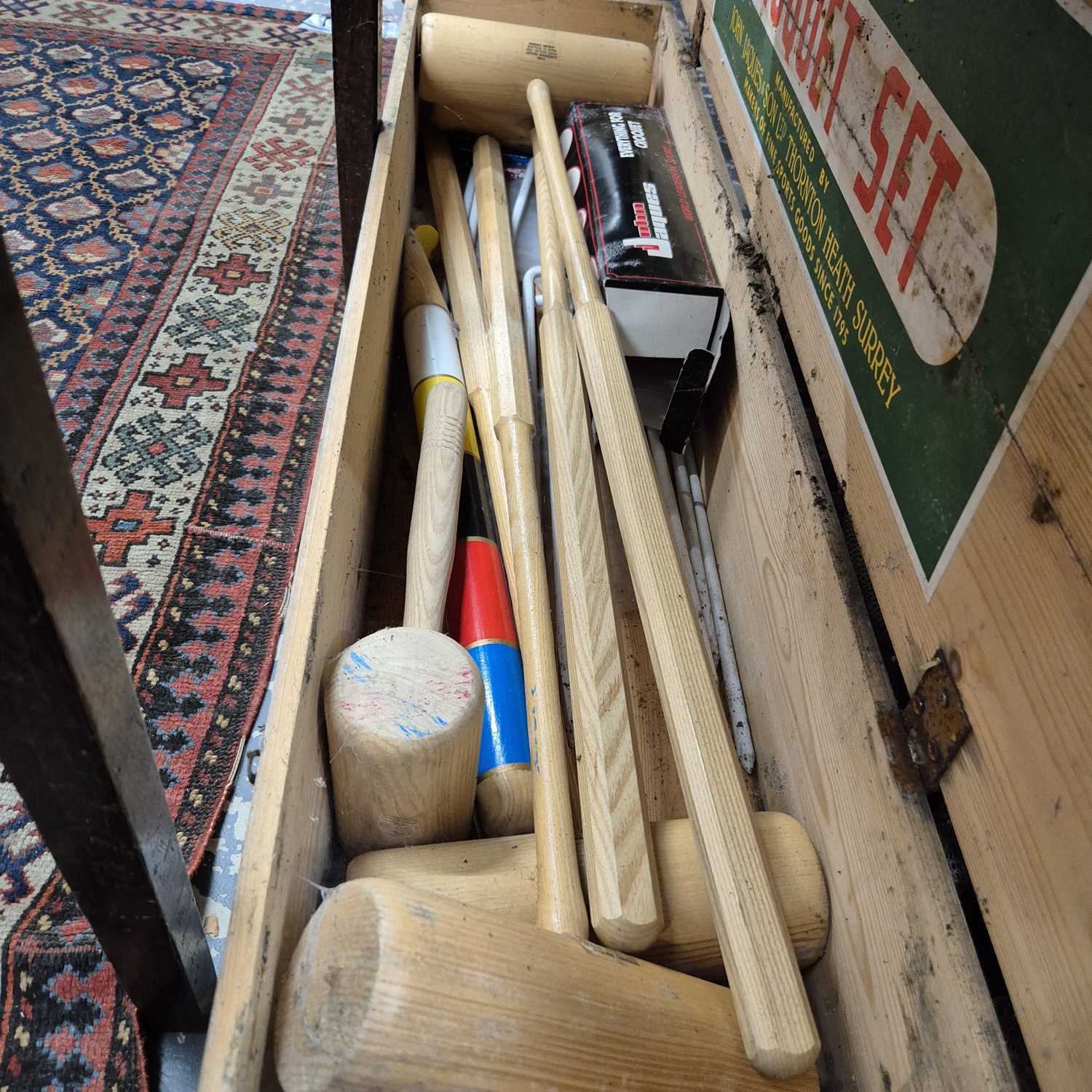 Lot 2275 - A Jaques croquet set.