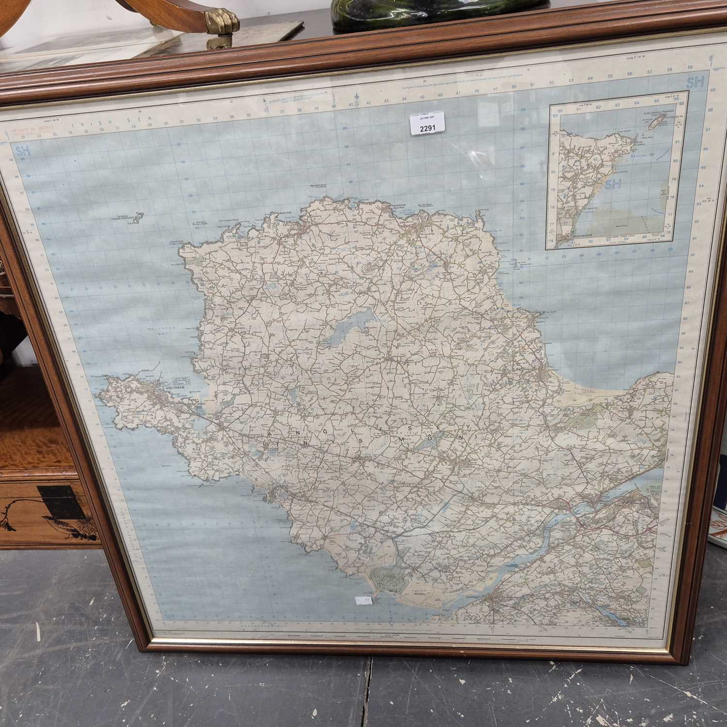 Lot 2291 - A large map of Anglesea.