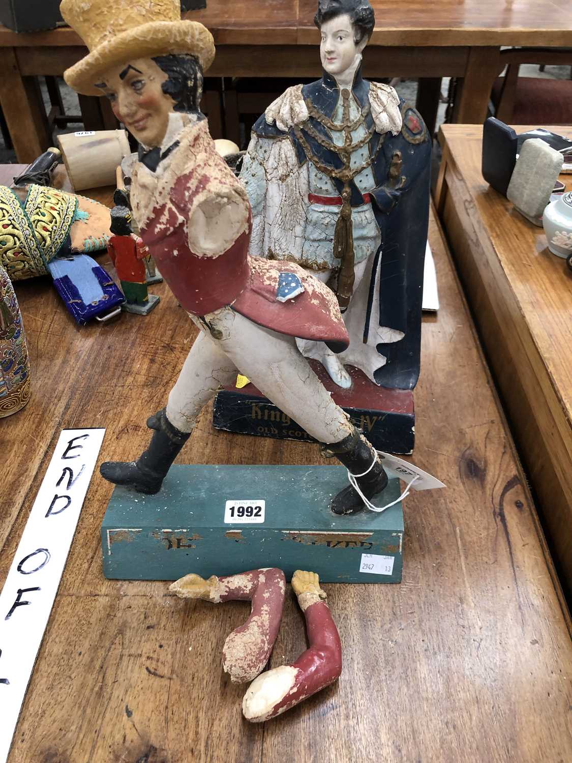 Lot 1992 - Whisky shop display figures for Johnny Walker...