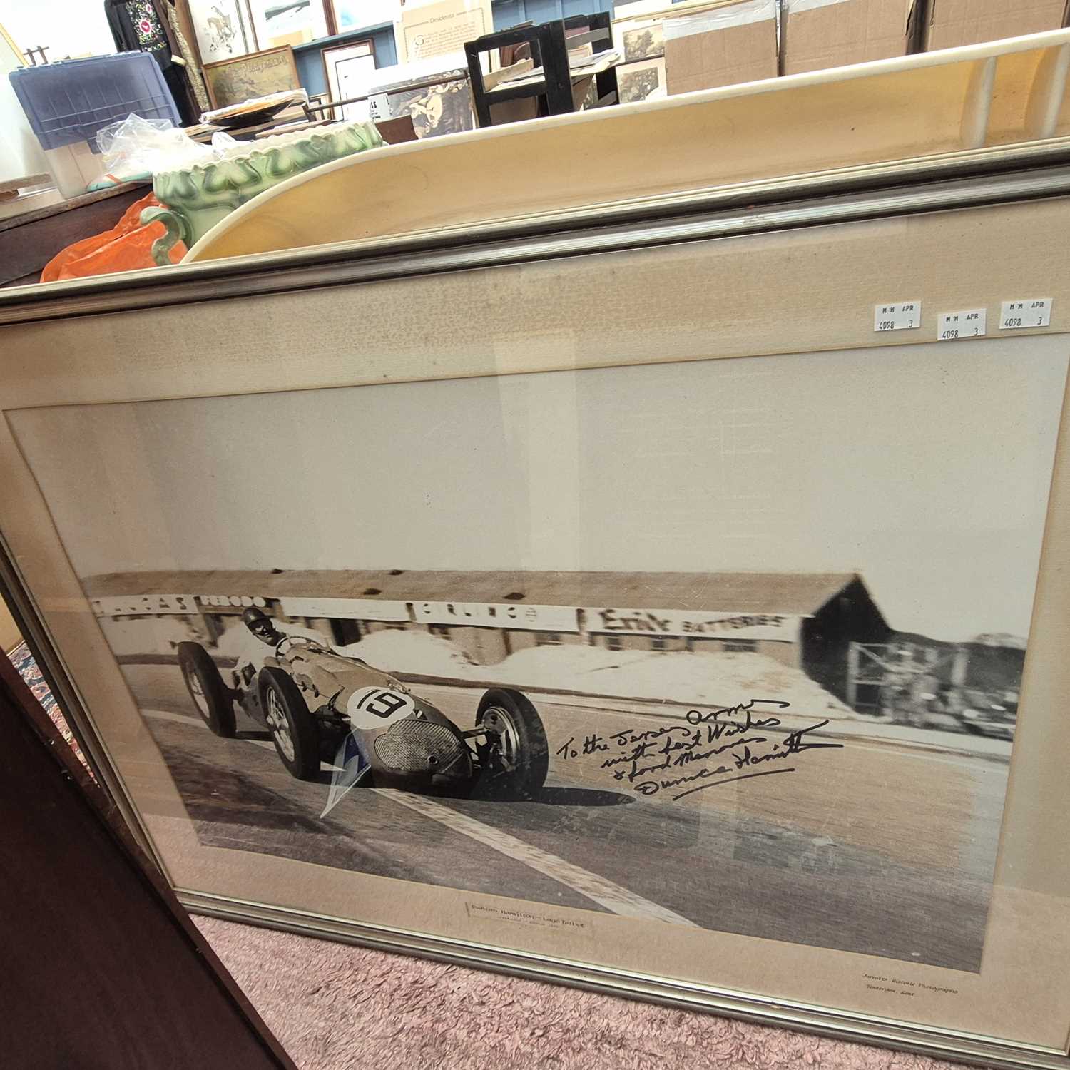 Lot 2368 - A large vintage motor racing-related...