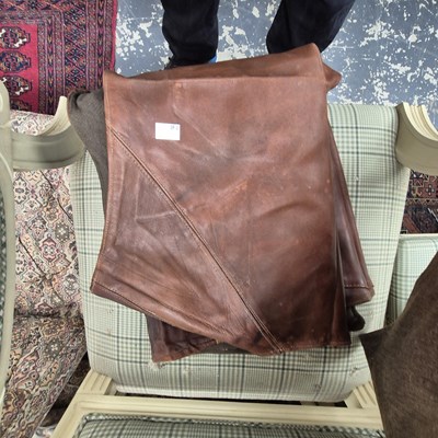 Lot 2523 - Two military leather jerkins, no.2, dated 1944...