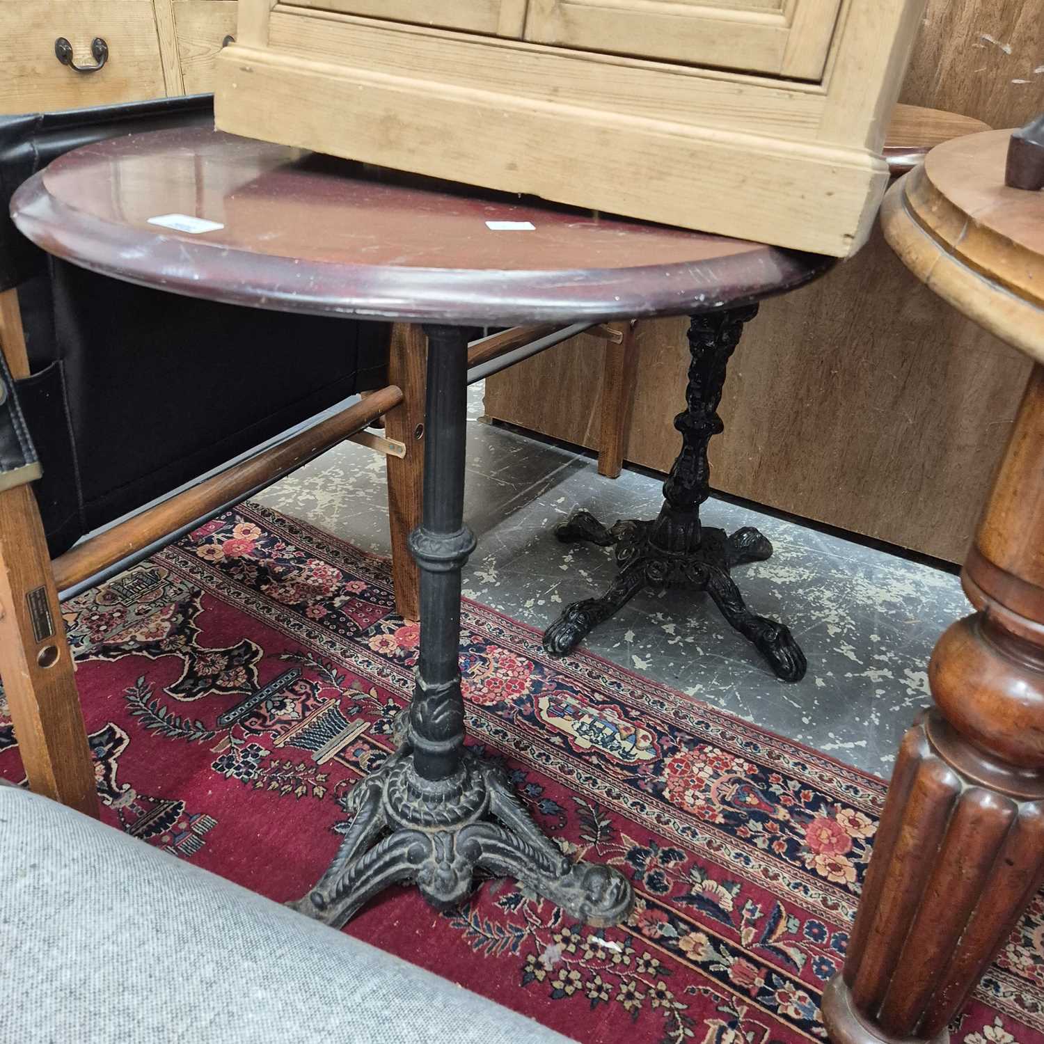 Lot 2602 - Two vintage pub tables.