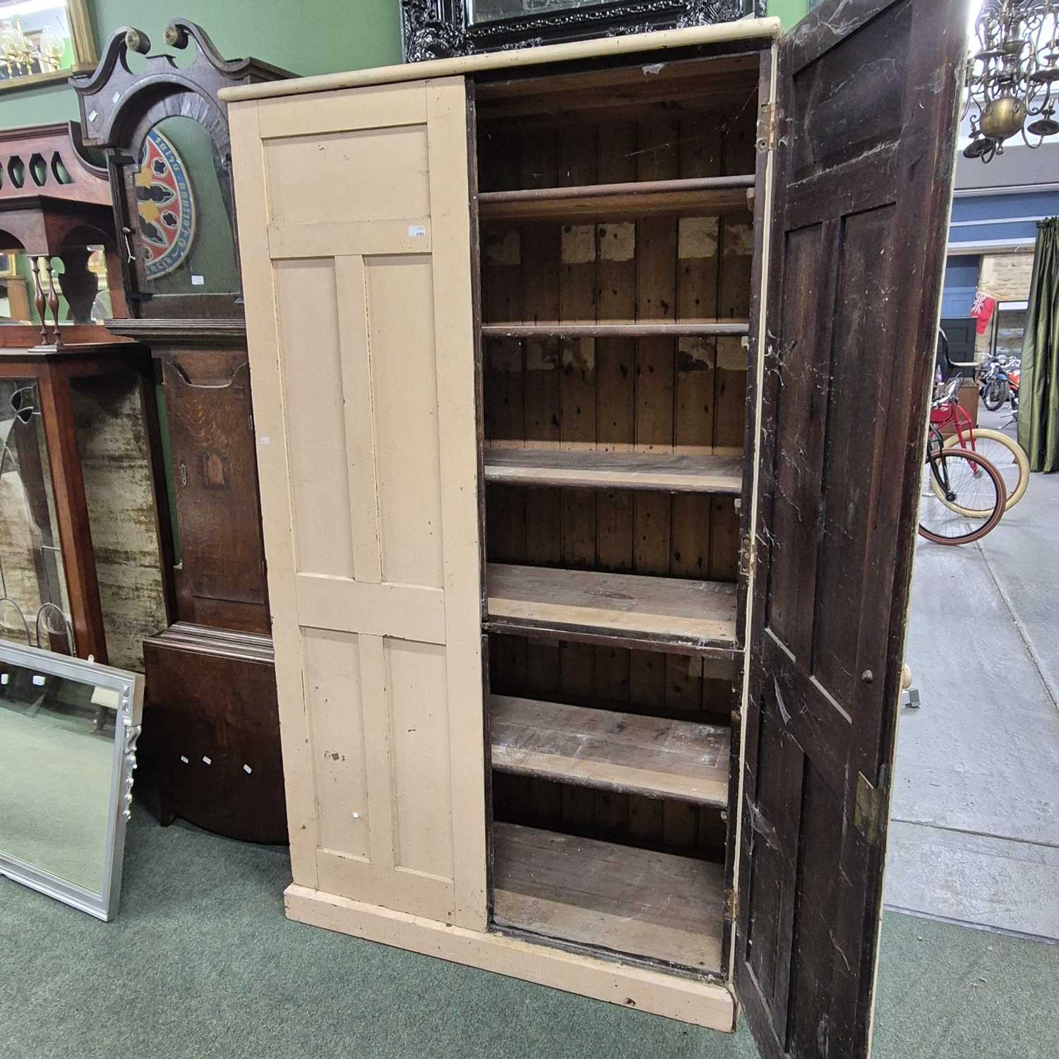 Lot 2783 - A Victorian pine scullery cabinet.