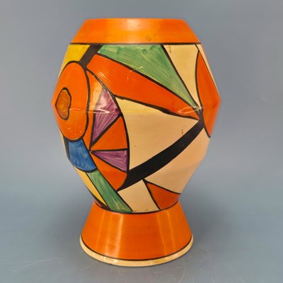 Lot 200 - A Clarice Cliff sliced circle pattern bizarre...