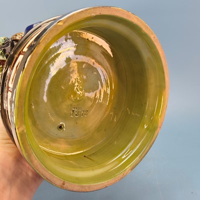 Lot 201 - A Wilhelm Schiller & Sons majolica comport...