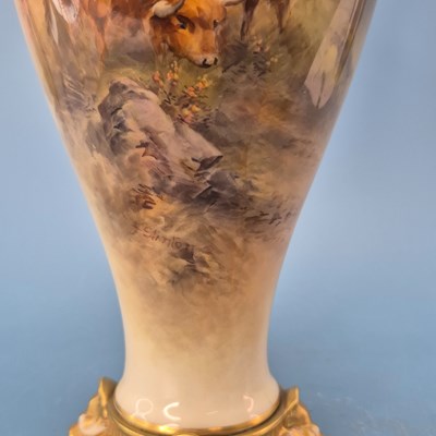 Lot 225 - A pair of Royal Worcester vases, date code for...