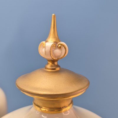 Lot 225 - A pair of Royal Worcester vases, date code for...