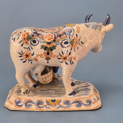 Lot 231 - A pair of 19th century Dutch Delft polychrome...