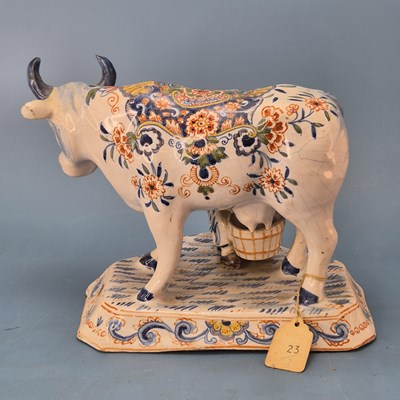 Lot 231 - A pair of 19th century Dutch Delft polychrome...