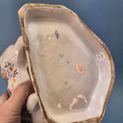 Lot 231 - A pair of 19th century Dutch Delft polychrome...