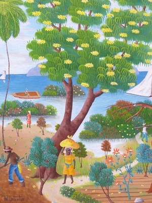 Lot 6 - Philton Latortue (b. Haiti, 1944). Indonesian...