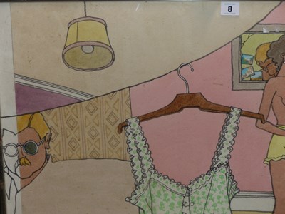 Lot 8 - 20th-century school. "In the dressing room"....