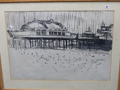 Lot 22 - Nick Schlee ( b.1931) ARR. Brighton Pier....