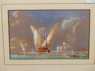Lot 41 - 19th-century English school. Two-masted...