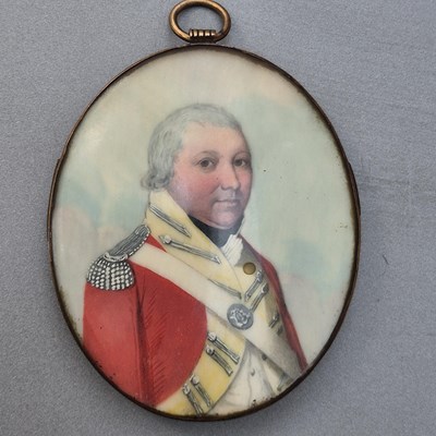 Lot 50 - Early 19th-century school. Miniature portrait...