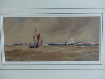 Lot 57 - Thomas Bush Hardy. (1842-1897)  A Channel port....