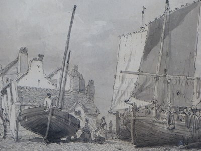 Lot 59 - D. Nicholson (19th century). Beach fishing...