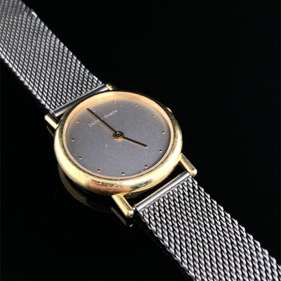 Lot 29 - Georg Jensen. A lady's 18ct gold wristwatch,...
