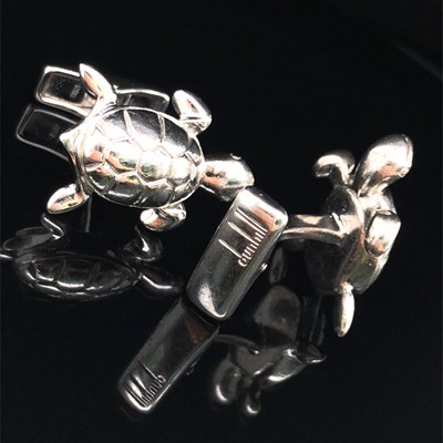 Lot 46 - Dunhill. A pair of Alfred Dunhill tortoise...