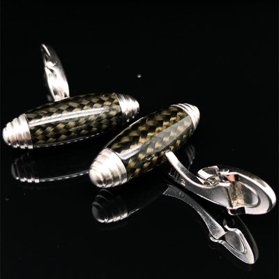 Lot 47 - Dunhill. A pair of Alfred Dunhill carbon fibre...