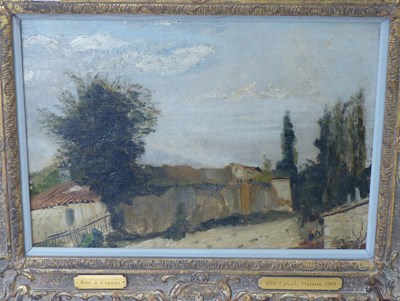 Lot 92 - Attrb. Camile Pissarro ( 1830-1903) Rue de...