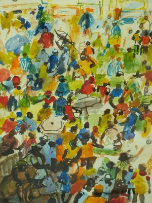 Lot 95 - D.M. Patterson ( 20th century) Market place,...