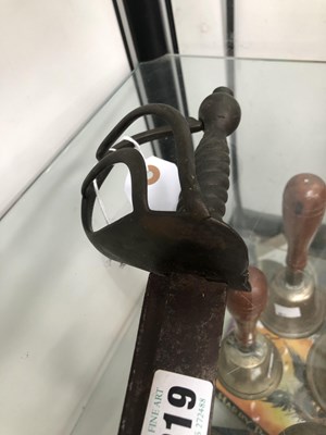 Lot 219 - An antique sword.