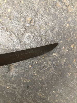 Lot 219 - An antique sword.