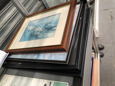 Lot 238 - A collection of motor racing-related prints,...