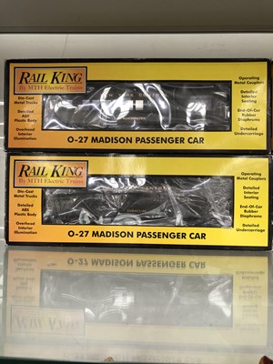 Lot 267 - Four boxed MTH Rail King 0 gauge Madison...