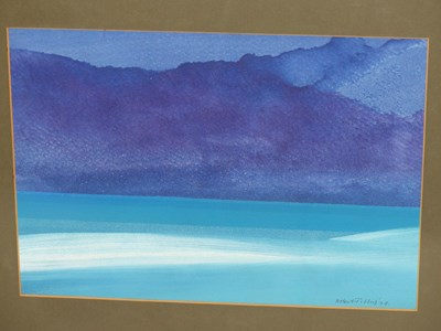 Lot 118 - Robert Tilling. (1944-2011). Abstract seascape....
